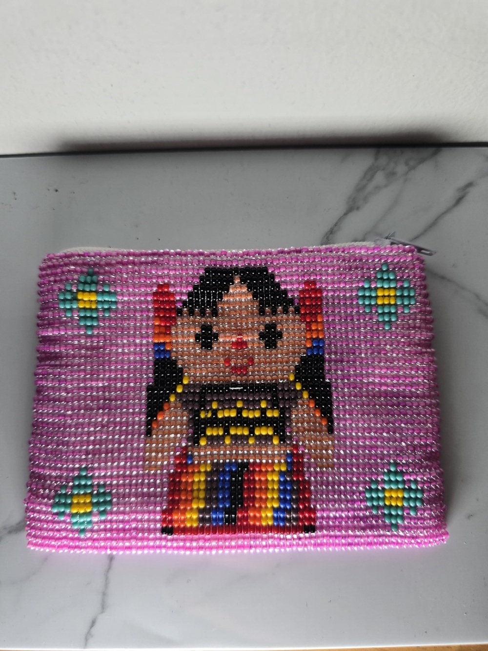 Huichol Beaded Coin Purse